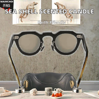 Bougie parfumée en forme de coquille de palourde, en matériaux naturels et écologiques, technique de raccordement, Art & Objets de collection HORN