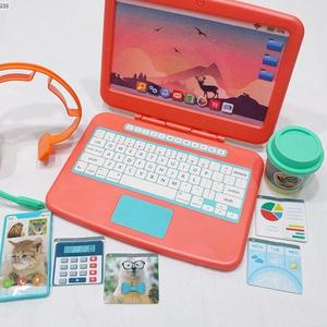 <span class=keywords><strong>Jeux</strong></span> de rôle en plastique <span class=keywords><strong>pour</strong></span> enfants Simulation d'ordinateur Tissu Apps Jouets Set Early Educational Laptop for Children - Product Image 4