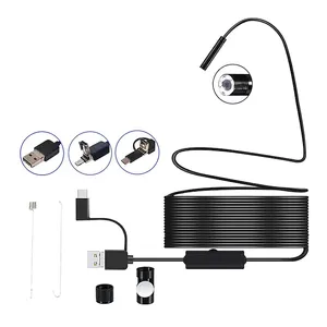 Prix de gros 7mm 1 mètre câble souple 3 en 1 étanche usb caméra de contrôle des tuyaux d'égout <span class=keywords><strong>piscine</strong></span> - Product Image 3