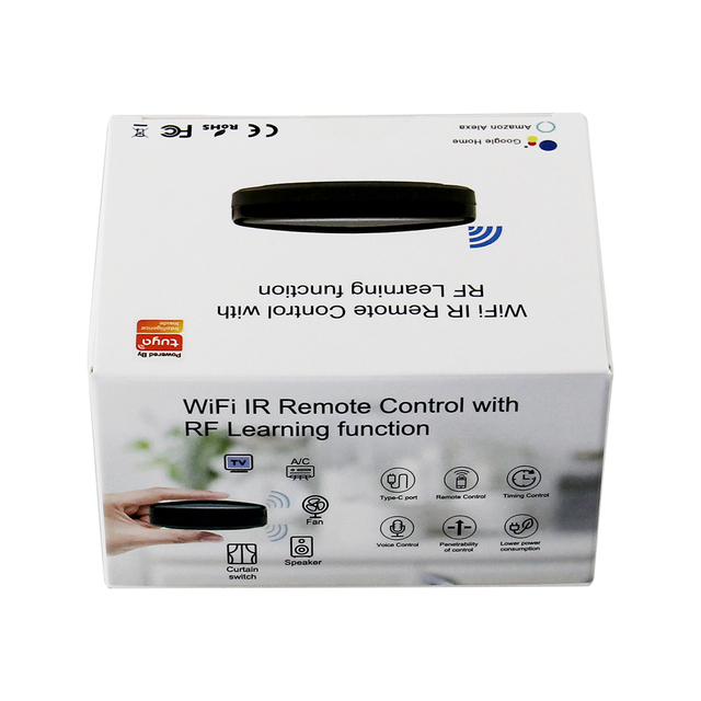 Tuya Smart Life Intelligent Automatic Voice Control WiFi Smart IR and RF Remote Controller Smart IR Blaster