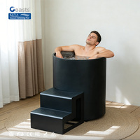 Bain de glace extérieur de haute qualité avec refroidisseur et filtre, baignoire de récupération à immersion froide en acier inoxydable 304