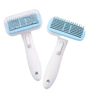 Grooming Comb Manufacturer Automatic Dog Cat Hair Removal Brush Self Cleaning Slicker Pet Grooming Comb