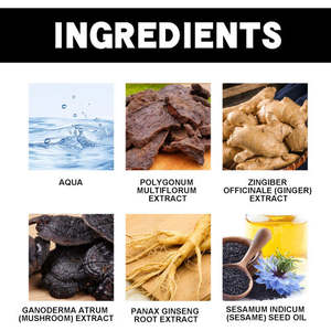 Champú EELHOE con Esencia de Polygonum Multiflorum, Nutritivo, Limpiador, Reparador y para Cabello Negro - Product Image 4