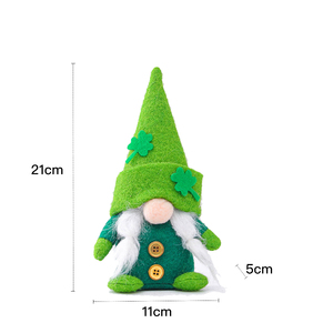 Bambola di peluche senza volto per la decorazione di gnomi di san valentino ornamenti per la casa della fattoria fatti a mano per la decorazione del giorno di san patrizio - Product Image 5