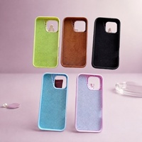 Coque de téléphone avec gloss à lèvres, minimaliste, en silicone, antichoc pour iPhone