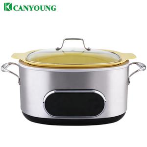 Olla Eléctrica Multifuncional de Acero Inoxidable al por Mayor, para Cocinar al Vacío, Asar, Saltear, Cocinar al Vapor, Guisar, Hornear Arroz, Cocinar Lento, Freír al Aire - Product Image 4