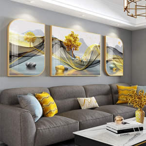 لوحة جدارية فاخرة بتصميم عصري وبسيط، لوحة كريستال راقية لغرفة المعيشة، لوحة ديكور معلقة على الحائط بتصميم أنيق - Product Image 3