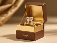 Coffret de parfum écologique de luxe noir, 30 ml, 50 ml, 100 ml, flacon en verre pour vaporisateur de parfum, boîte cadeau en carton vide pour cosmétiques