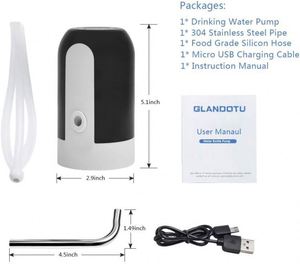 Mini pompe à bouteille portable, charge USB, distributeur électrique automatique, interrupteur automatique, presse-eau - Product Image 3
