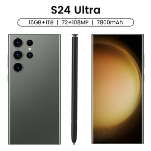 Original S24 siêu Sakura màu hồng 7.3 inch 16G + 256GB mặt mở khóa S24 thông minh di động điện thoại di động Android 13 mở khóa chơi game điện thoại di động - Product Image 3