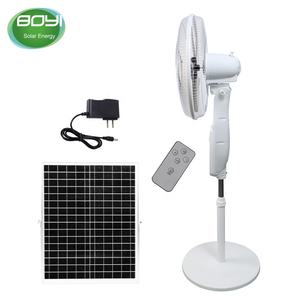 Ventilador LED de 16 pulgadas con carga solar eficiente, iluminación silenciosa con salida USB de velocidad multiviento, ventilador solar de 12V CC - Product Image 3