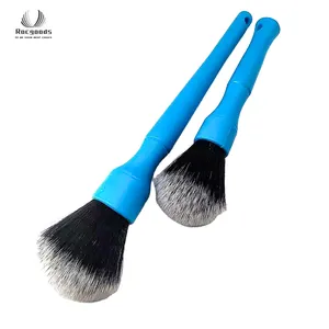 car detailing brushes blue nylon bristle plastic car wash brushes interior detail brush for auto car
