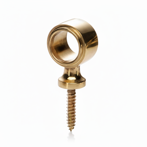 Accessoires de porte et de fenêtre d'installation de vis d'oeil de tige d'escalier de conception traditionnelle en laiton durable - Product Image 1