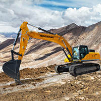 Grande machine d'excavation de 9 à 38 tonnes, machine hydraulique à chenilles pour travaux de terrassement avec composants principaux, moteur, pompe