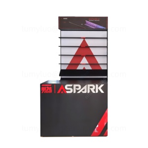 Exhibidor de Tabaco, Mueble Metálico con Vitrina Trasera con Cerradura y Estantes para Tienda de Cigarrillos - Product Image 5