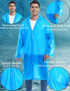 Vente d'usine : Imperméables pour adultes portables, légers et durables - Imperméables, en matériau EVA à usage unique pour une utilisation en extérieur - Product Image 5