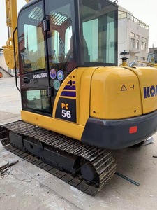 Mini-excavatrice Komatsu PC56 de 5 tonnes à faible nombre d'heures de fonctionnement |   Crawler d'occasion d'origine japonaise pour le creusement et le terrassement - Product Image 2