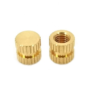Brass Pure Copper Metric Thread Injection Molding Knurl <span class=keywords><strong>Insert</strong></span> <span class=keywords><strong>Nut</strong></span> Nutsert <span class=keywords><strong>M2</strong></span> <span class=keywords><strong>M2</strong></span>.5 M3 M4 M5 M6 M8 M10 Solid - Product Image 2