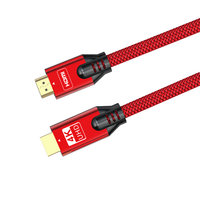 Câble HDMI 2.0 long de 30 m, Ultra HD 2160p, avec amplificateur intégré ARC, coque en aluminium, cordon tressé pour TV, fourni par l'usine