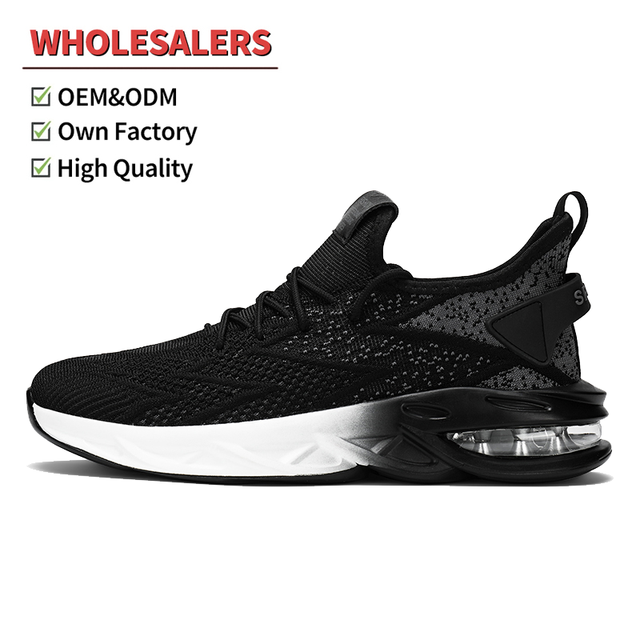 2024 Men's Outdoor Sneakers Breathable Mesh Running Shoes with Air Cushion for Summer Spring Winter Autumn Jogging