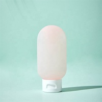 Tubes de voyage compressibles en plastique PE de 60 ml, étanches, avec bouchon à clapet, kit de contenants pour produits de toilette, conditionneur, shampoing, lotion