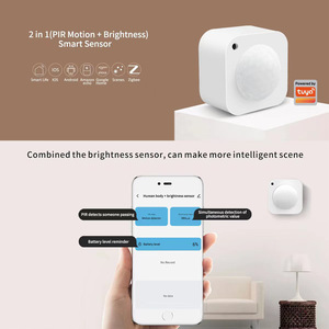 Tuya Smart <b>Light</b> <b>Sensor</b> Infrared Motion Detector Wifi Battery Powered Surface Mounted <b>For</b> Smart Home Lighting Control - Product Image 2