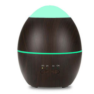 Diffuseur d'arômes créatif pour la maison, mini, effet bois, 300 ml, avec lumière LED et minuterie, pour humidificateur d'ambiance - Product Image 2