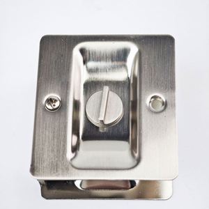 WEKIS Custom Solid Brass Pocket Door Lock with <b>Screw</b> Installation Baby Safety Modern Design Privacy & Passage Features - Product Image 2