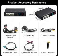 Kits Sans Fil Carplay Android Auto pour Volkswagen Touareg 2011-2017 Écran 8 Pouces Radio Navigateur Airplay Mirror Link