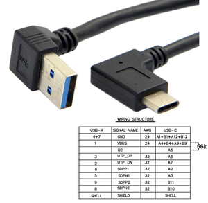 <span class=keywords><strong>สาย</strong></span>เคเบิลข้อมูล USB 3.1 USB-C แบบพลิกกลับได้ มุมขวา 90 องศา สำหรับแท็บเล็ตและโทรศัพท์มือถือ (30 ซม.) - Product Image 5