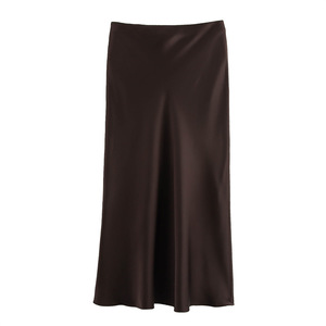 GX10844 Fournisseur de Vêtements Été 2025 <span class=keywords><strong>Jupe</strong></span> Longue Femme en <span class=keywords><strong>Satin</strong></span> à Imprimé Léopard Mode Streetwear Vintage et Décontractée - Product Image 5