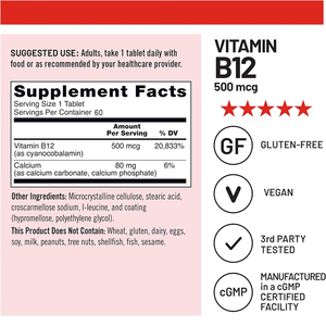 Rosebest Produttore Cinese Certificato GMP, Compresse di Vitamina <span class=keywords><strong>B12</strong></span> Pura 500mcg, Etichetta Privata, Formula Personalizzata, Vendita all'Ingrosso - Product Image 6