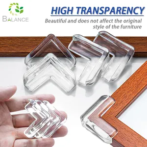 Protection d'angle et <span class=keywords><strong>de</strong></span> bord <span class=keywords><strong>de</strong></span> <span class=keywords><strong>table</strong></span> en silicone, pare-chocs <span class=keywords><strong>de</strong></span> sécurité pour bébés, protection d'angle en plastique - Product Image 4