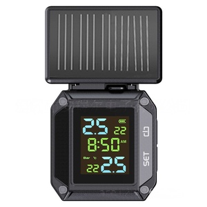 Monitor Tekanan Ban Nirkabel TPMS Sepeda Motor Tenaga Surya untuk Sepeda Motor Skuter Listrik Layar Digital Pintar - Product Image 4