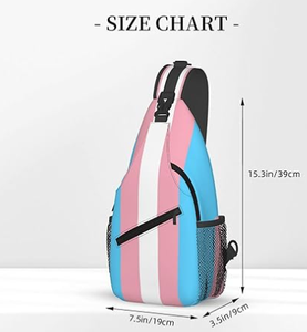 립스틱 레즈비언 게이 프라이드 크로스바디 슬링백 숄더 백팩 가슴 가방 캐주얼 데이팩 야외 - Product Image 2