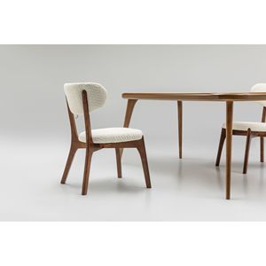 Juego de Comedor Escandinavo Moderno Rosse de 6 Piezas, Mesa Ovalada de Madera Maciza, Muebles Duraderos para el Hogar - Product Image 3