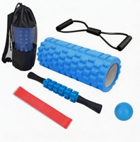 Équipement de fitness portable haut de gamme - Rouleaux en mousse pour yoga, pilates, exercices et rééducation, pour massage musculaire