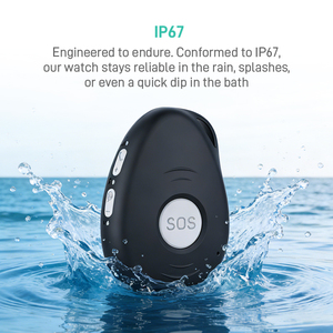 Système de réponse aux urgences avec bouton SOS EV-07B, mini traceur GPS 4G, communication bidirectionnelle, télésoin, avec clip ceinture pour les personnes âgées - Product Image 4