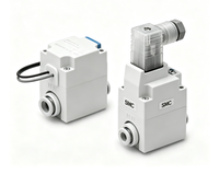 Válvula Solenoide de 2 Puertos de Aire Seco Operada por Piloto con Acoplador EtherCAT Serie VQ20/30, Unidad Individual con Bobina VQ21A1-5G-C8-F para SMC