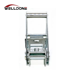 2 Inch 50mm 3T/4T/5T 5000KG Aluminium Straight Short Narrow Handle Ratchet Buckle for Lashing Strap - Product Image 2