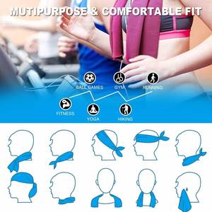 Tốt Nhất Bán 30*80Cm Ngoài Trời Ngay Lập Tức <span class=keywords><strong>PVA</strong></span> Phòng Tập Thể Dục Bãi Biển Khăn Biểu Tượng Tùy Chỉnh Sợi Nhỏ Băng Làm Mát Khăn Cho Thể Thao - Product Image 5