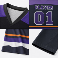 Maillot de hockey sur glace personnalisé par sublimation pour joueurs adultes et jeunes, pour compétitions et matchs d'équipe, commandes en gros pour équipes
