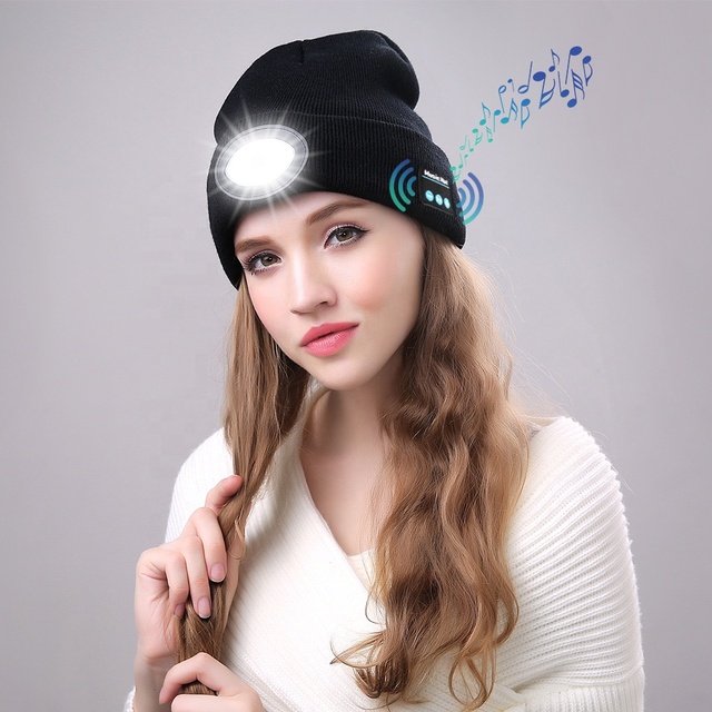 Cheap Custom Fashion Led Hat Hard Hat With Led Light LED Baseball Caps Adult Unisex Beanies LED Beanie Hat Warm With Light Led