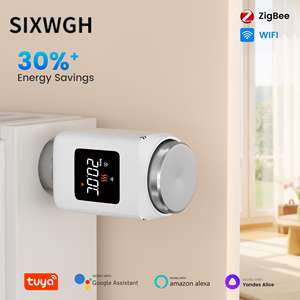 Valvola Termostatica Intelligente SIXWGH WiFi/Zigbee (TRV) Programmabile 7 Giorni, Risparmio Energetico del 30%, Compatibile Hotel ed Esterni - Product Image 6
