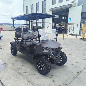 Voiturette de golf électrique de luxe 4 places avec chariot arrière, autonomie de 30 km et vitesse de 30 km/h pour le transport sur les terrains de golf et les propriétés - Product Image 5