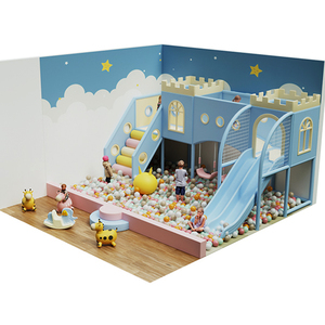 Suministro de Fábrica: Equipo Modular de Área de Juego Interior para Niños, con Castillo y Muro de Escalada para Centro de Entretenimiento Familiar - Product Image 2