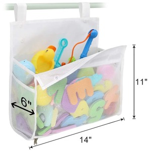 Organizador de Juguetes para Baño para Niños, Bolsa de Almacenamiento Colgante con Abertura Superior Grande y Cierre, Organizador para Bañera y Ducha, Almacenamiento de Juguetes - Product Image 6