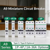 Interruptor Automático Miniatura IC65N 1P 2P 3P 4P AC MCB, Interruptor de Aire, Protección Contra Sobrecarga y Cortocircuito