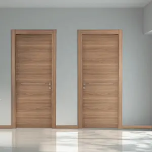 Morden Desain Sederhana Interior Kayu PVC Jadi Dicat Panel Pintu CRM untuk Kamar Mandi Ruang Tamu Dapur