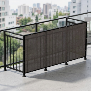 Brise-vue de balcon extérieur en HDPE, protection UV, résistant aux intempéries, pour terrasse, patio, jardin, piscine, porche - Product Image 3